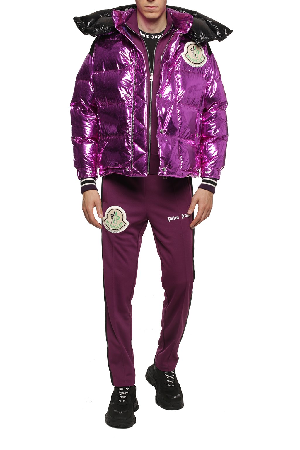 moncler x palm angels jacket purple Cinosural International School